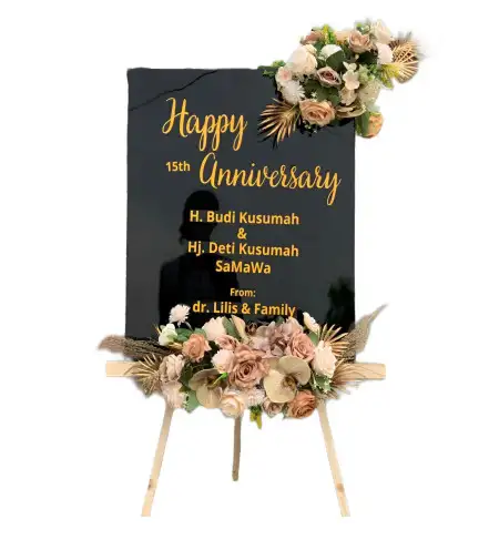 Papan Bunga Akrilik tarogong kaler